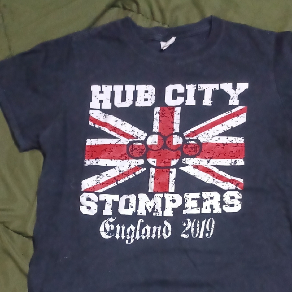 Kids T-Shirt - Navy and Red